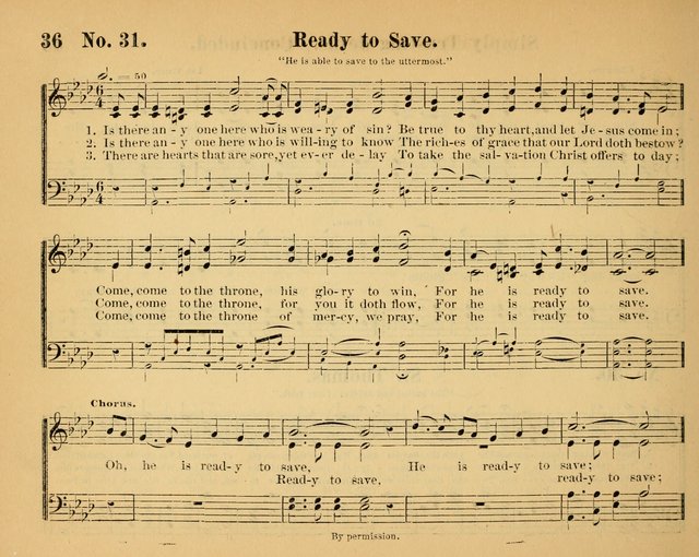 The Way of Life: for the Sunday-school. a valuable collection of songs both new and standard, carefully selected and arranged for this work page 36