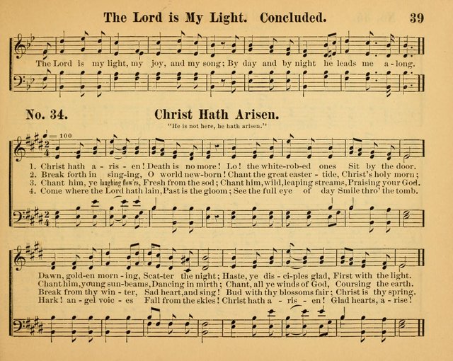 The Way of Life: for the Sunday-school. a valuable collection of songs both new and standard, carefully selected and arranged for this work page 39