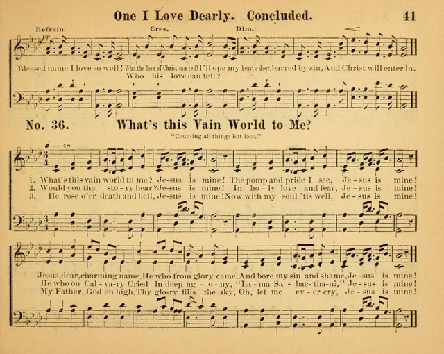 The Way of Life: for the Sunday-school. a valuable collection of songs both new and standard, carefully selected and arranged for this work page 41