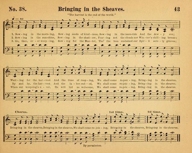 The Way of Life: for the Sunday-school. a valuable collection of songs both new and standard, carefully selected and arranged for this work page 43