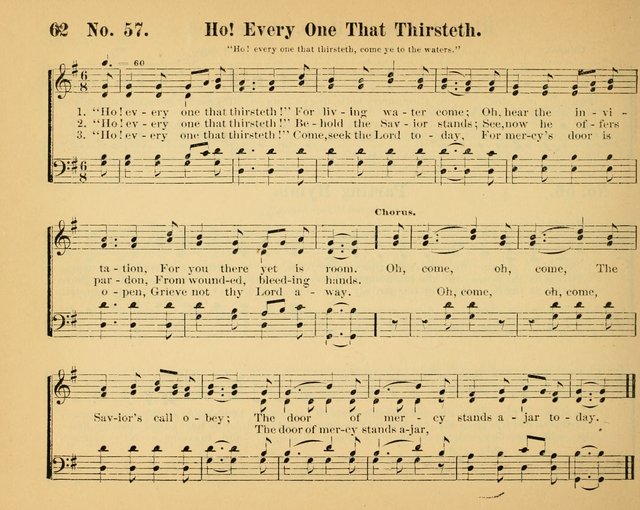 The Way of Life: for the Sunday-school. a valuable collection of songs both new and standard, carefully selected and arranged for this work page 62