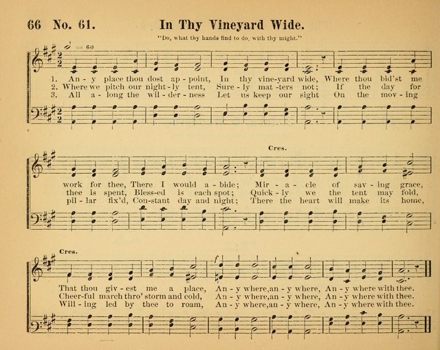 The Way of Life: for the Sunday-school. a valuable collection of songs both new and standard, carefully selected and arranged for this work page 66