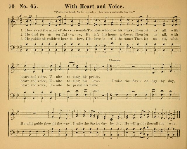 The Way of Life: for the Sunday-school. a valuable collection of songs both new and standard, carefully selected and arranged for this work page 70