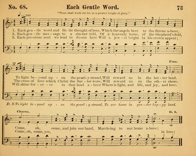 The Way of Life: for the Sunday-school. a valuable collection of songs both new and standard, carefully selected and arranged for this work page 73