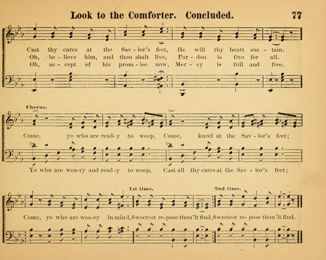 The Way of Life: for the Sunday-school. a valuable collection of songs both new and standard, carefully selected and arranged for this work page 77