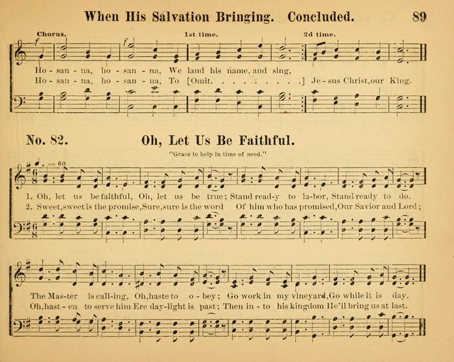 The Way of Life: for the Sunday-school. a valuable collection of songs both new and standard, carefully selected and arranged for this work page 89