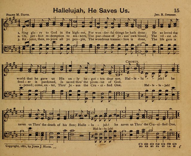 The Wells of Salvation: songs for the Sabbath School page 15