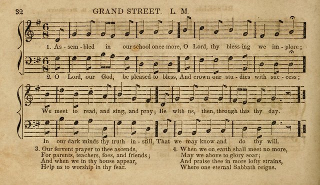 The Young Choir: adapted to the use of juvenile sing schools, Sabbath schools, primary classes, etc page 32