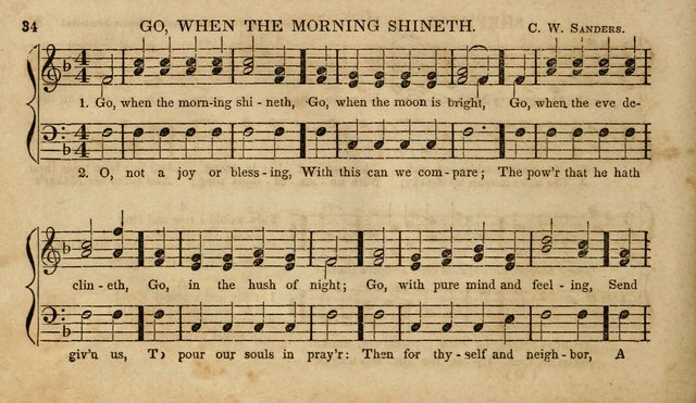 The Young Choir: adapted to the use of juvenile sing schools, Sabbath schools, primary classes, etc page 34