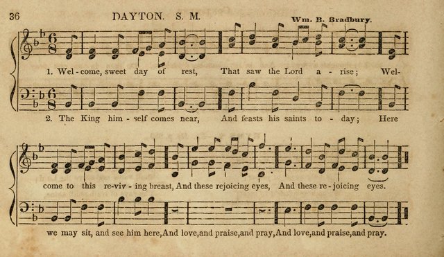 The Young Choir: adapted to the use of juvenile sing schools, Sabbath schools, primary classes, etc page 36