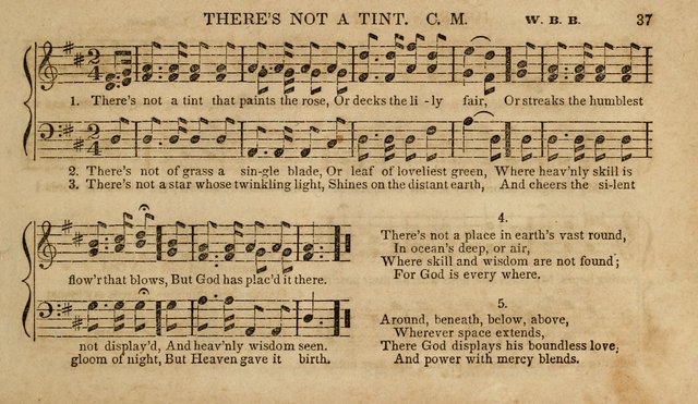 The Young Choir: adapted to the use of juvenile sing schools, Sabbath schools, primary classes, etc page 37