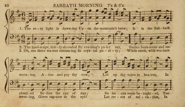 The Young Choir: adapted to the use of juvenile sing schools, Sabbath schools, primary classes, etc page 40