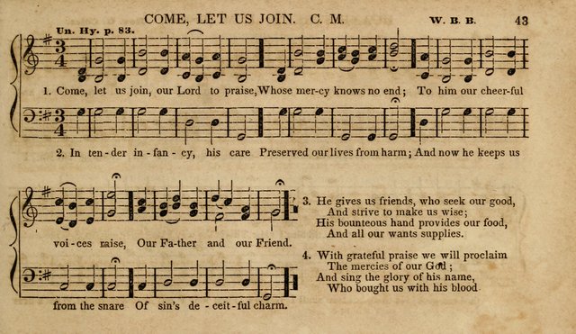 The Young Choir: adapted to the use of juvenile sing schools, Sabbath schools, primary classes, etc page 43