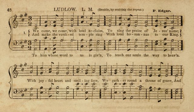 The Young Choir: adapted to the use of juvenile sing schools, Sabbath schools, primary classes, etc page 48