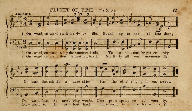 The Young Choir: adapted to the use of juvenile sing schools, Sabbath schools, primary classes, etc page 65