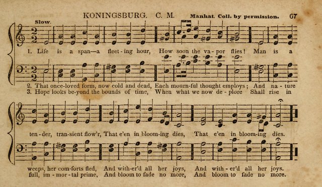 The Young Choir: adapted to the use of juvenile sing schools, Sabbath schools, primary classes, etc page 67