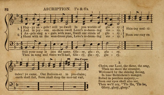 The Young Choir: adapted to the use of juvenile sing schools, Sabbath schools, primary classes, etc page 82