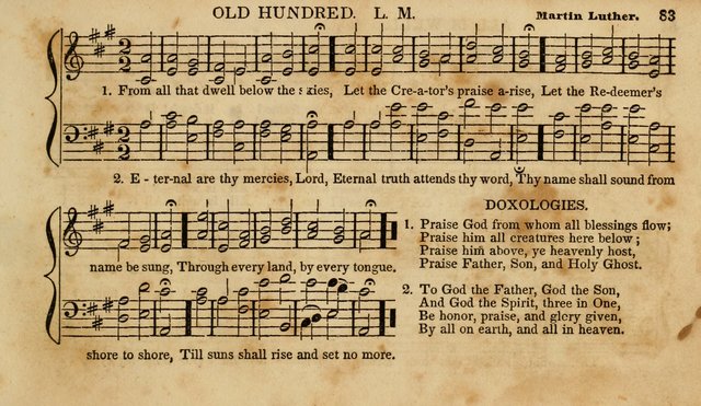 The Young Choir: adapted to the use of juvenile sing schools, Sabbath schools, primary classes, etc page 83