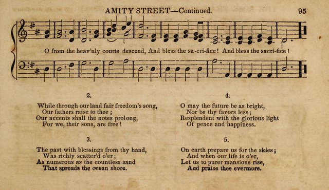 The Young Choir: adapted to the use of juvenile sing schools, Sabbath schools, primary classes, etc page 95