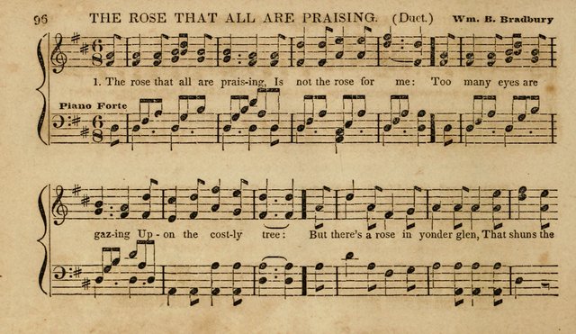 The Young Choir: adapted to the use of juvenile sing schools, Sabbath schools, primary classes, etc page 96