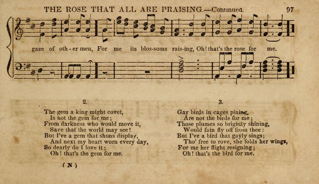 The Young Choir: adapted to the use of juvenile sing schools, Sabbath schools, primary classes, etc page 97