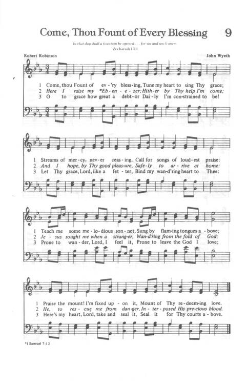 Yes, Lord!: Church of God in Christ hymnal page 9