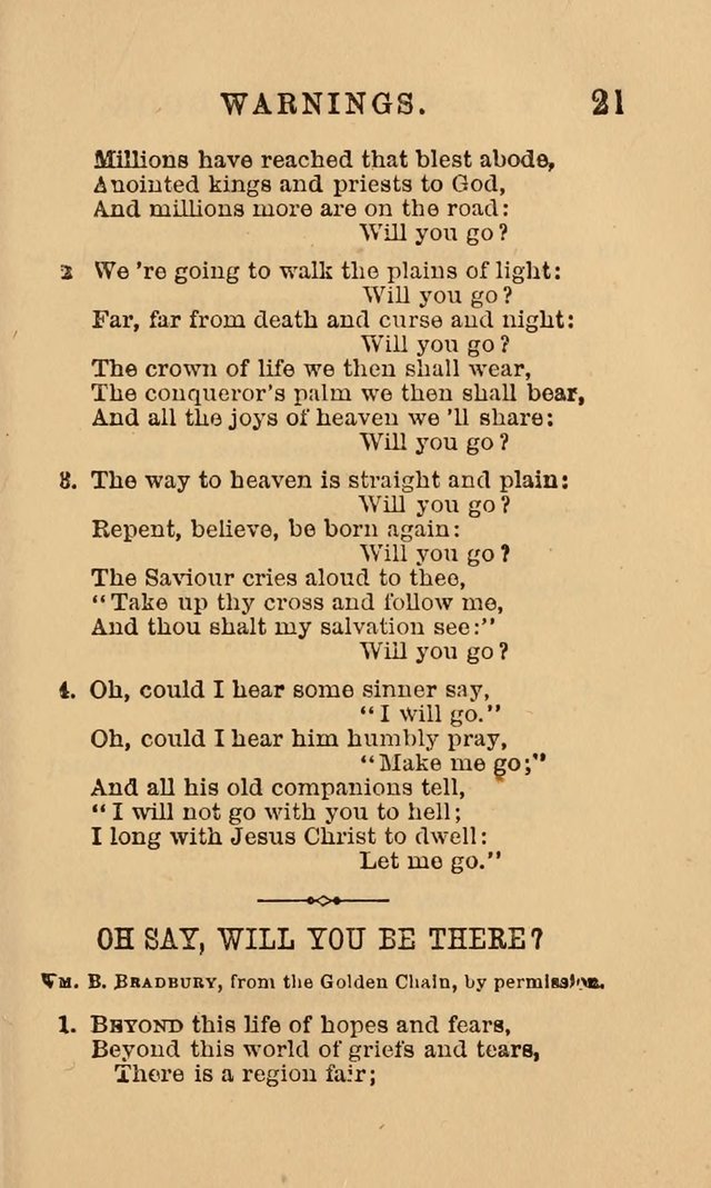 The Y. M. Christian Association Hymn-Book, with Tunes. page 21