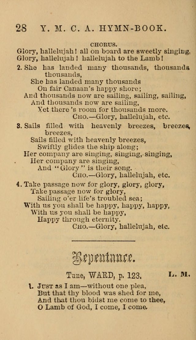 The Y. M. Christian Association Hymn-Book, with Tunes. page 28