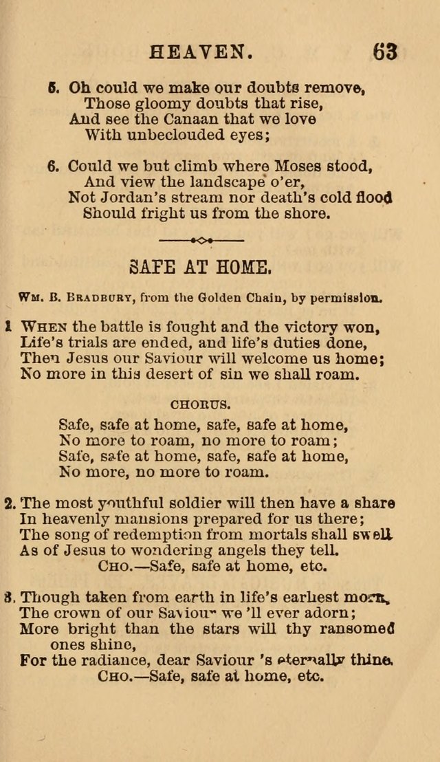 The Y. M. Christian Association Hymn-Book, with Tunes. page 63