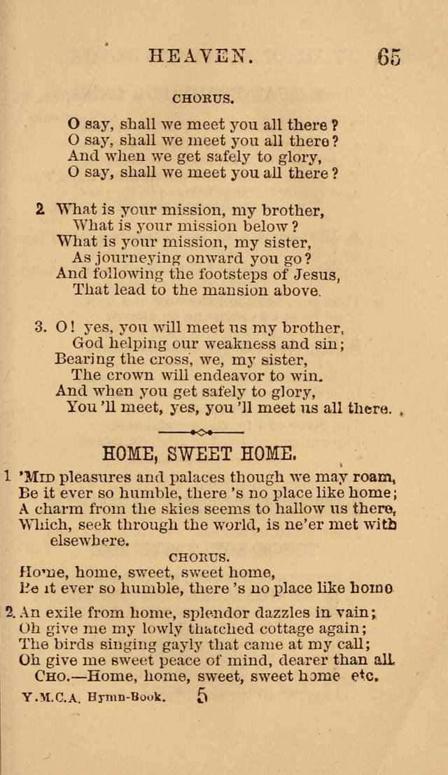 The Y. M. Christian Association Hymn-Book, with Tunes. page 65