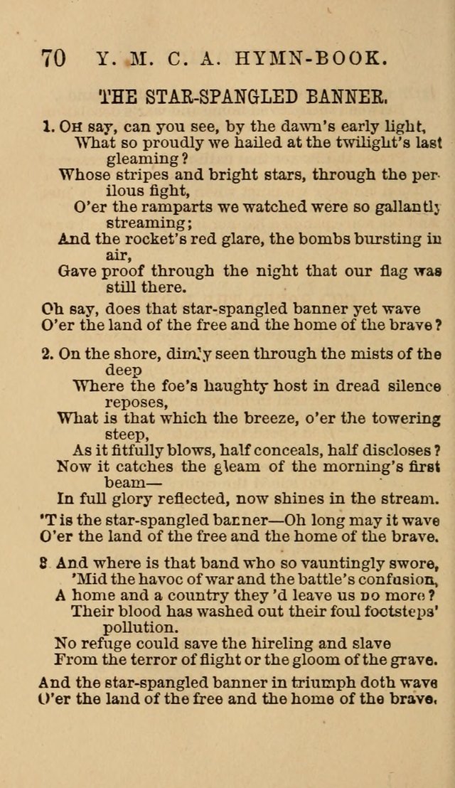 The Y. M. Christian Association Hymn-Book, with Tunes. page 70