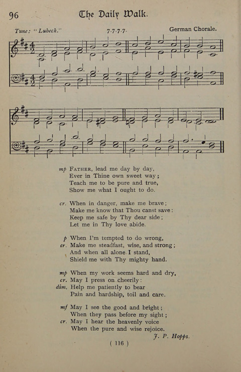 The Y.M.C.A. Hymnal: specially compiled for the use of men page 116