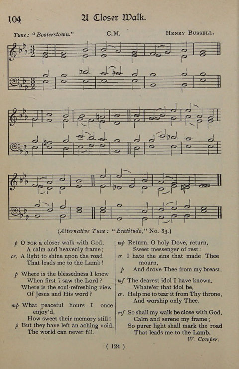 The Y.M.C.A. Hymnal: specially compiled for the use of men page 124