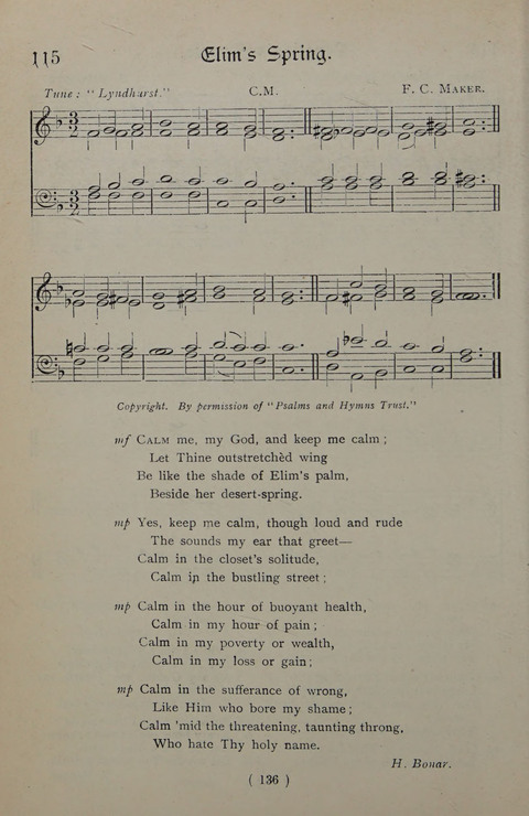 The Y.M.C.A. Hymnal: specially compiled for the use of men page 136