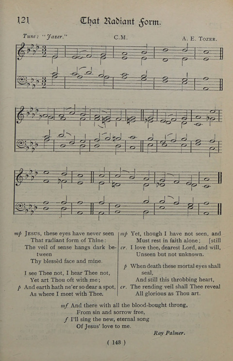 The Y.M.C.A. Hymnal: specially compiled for the use of men page 143