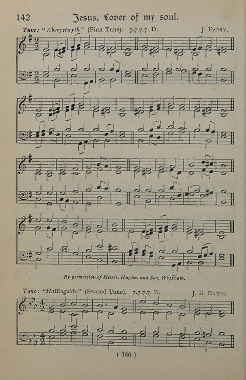 The Y.M.C.A. Hymnal: specially compiled for the use of men page 166