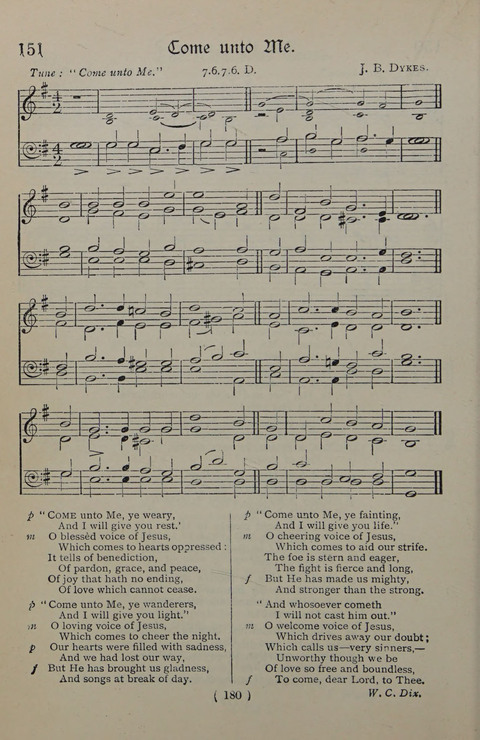 The Y.M.C.A. Hymnal: specially compiled for the use of men page 180