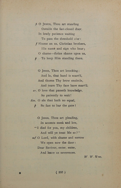 The Y.M.C.A. Hymnal: specially compiled for the use of men page 193