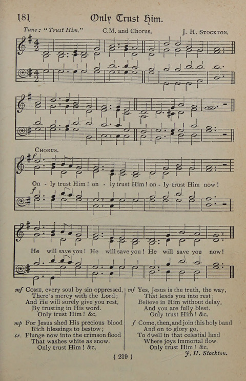 The Y.M.C.A. Hymnal: specially compiled for the use of men page 219