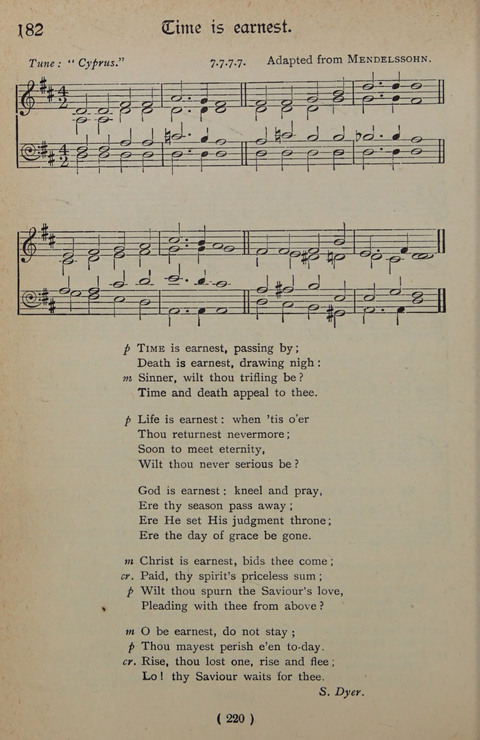 The Y.M.C.A. Hymnal: specially compiled for the use of men page 220