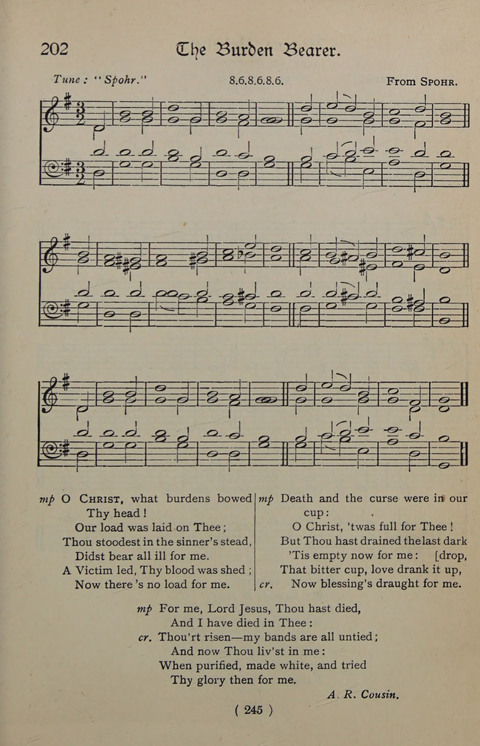 The Y.M.C.A. Hymnal: specially compiled for the use of men page 245