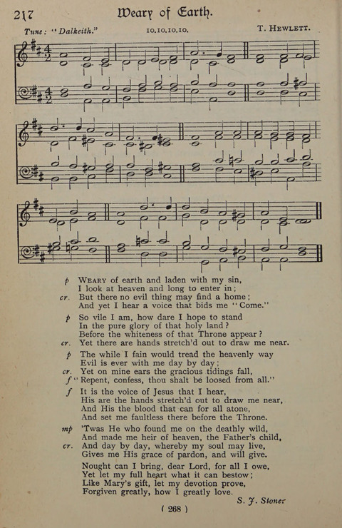 The Y.M.C.A. Hymnal: specially compiled for the use of men page 268