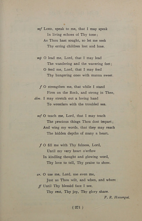 The Y.M.C.A. Hymnal: specially compiled for the use of men page 271