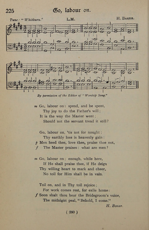 The Y.M.C.A. Hymnal: specially compiled for the use of men page 280