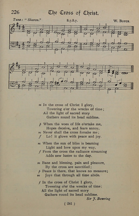 The Y.M.C.A. Hymnal: specially compiled for the use of men page 281