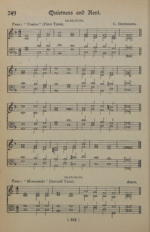 The Y.M.C.A. Hymnal: specially compiled for the use of men page 312