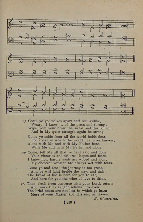 The Y.M.C.A. Hymnal: specially compiled for the use of men page 313