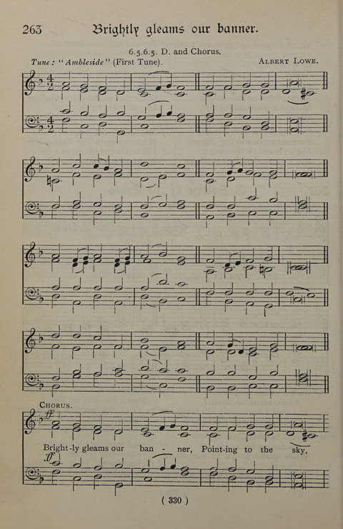 The Y.M.C.A. Hymnal: specially compiled for the use of men page 330