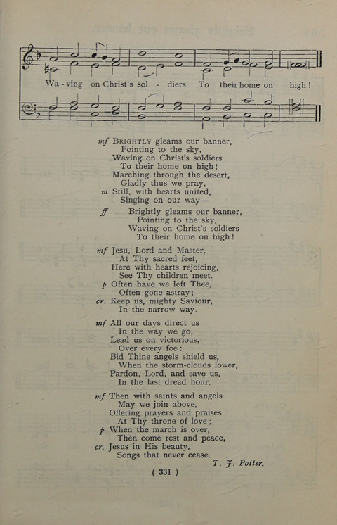 The Y.M.C.A. Hymnal: specially compiled for the use of men page 331