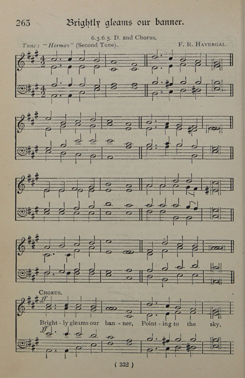 The Y.M.C.A. Hymnal: specially compiled for the use of men page 332